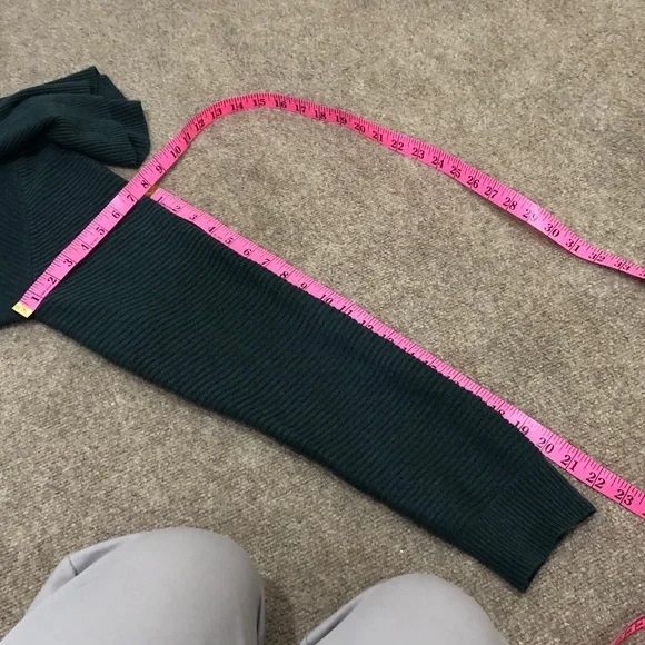 SOLD Kuhl Solace Sweater Size Large Dark Green Ribbed Turtleneck Pullover - Picture 9 of 14